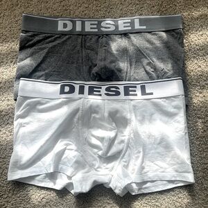 Men’s Diesel size M grey/white 2 pack underwear brand knew